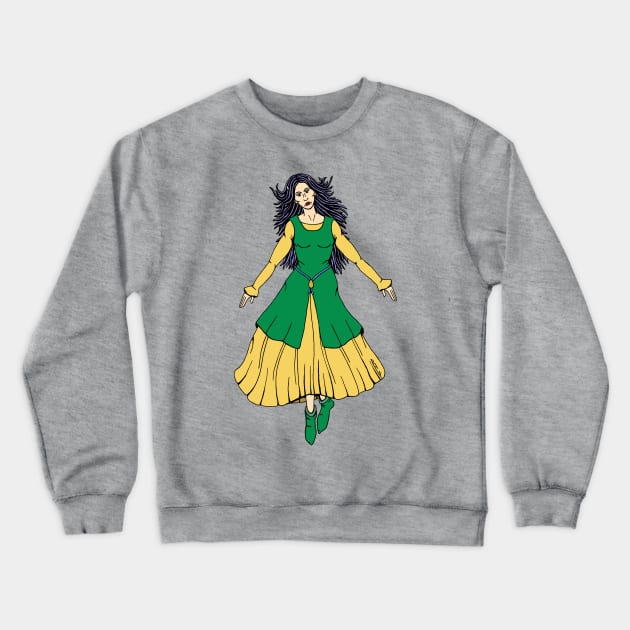 Fairy Mistress Leanan Sidhe Crewneck Sweatshirt by AzureLionProductions